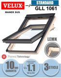 Fereastra mansarda Velux GLL 1061, lemn de pin, 3 sticle, maner sus