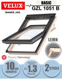 Fereastra mansarda VELUX GZL 1051B, lemn, 2 sticle, maner jos