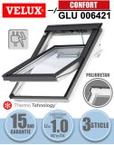 Fereastra mansarda VELUX GLU 006421, electrica, poliuretan, 3 sticle