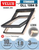 Fereastra mansarda VELUX GLL 1064 B, lemn pin, maner jos