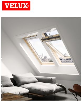 Fereastra mansarda VELUX GLL 106421, actionare electrica, lemn, 3 sticle