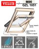 Fereastra mansarda VELUX GZL 1051 lemn pin, 2 sticle, maner sus