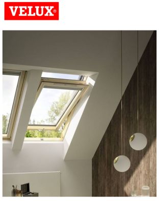Fereastra mansarda VELUX GLL 1064 B, lemn pin, maner jos