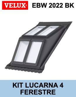 Lucarna mansarda 4 ferestre VELUX EBW 2022BK
