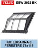 Lucarna mansarda 6 ferestre VELUX  EBW 2032BK