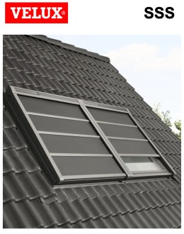 Rulou exterior solar opac Velux SSS pentru fereastra mansarda