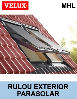 Rulou exterior parasolar fereastra mansarda Velux MHL