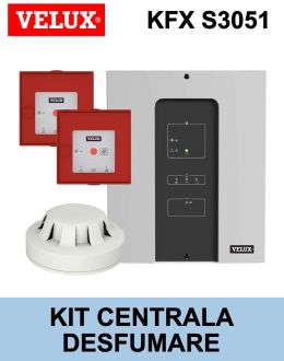 Kit centrala desfumare ferestre evacuare fum Velux KFX S3051