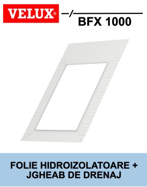 Folie hidroizolatoare si jgheab de drenaj Velux BFX 1000