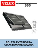 Roleta exterioara solara opac VELUX SSS, pentru fereastra mansarda