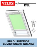 Rulou interior opac solar VELUX DSL, pentru fereastra mansarda
