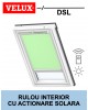 Rulou interior opac solar Velux DSL pentru fereastra mansarda