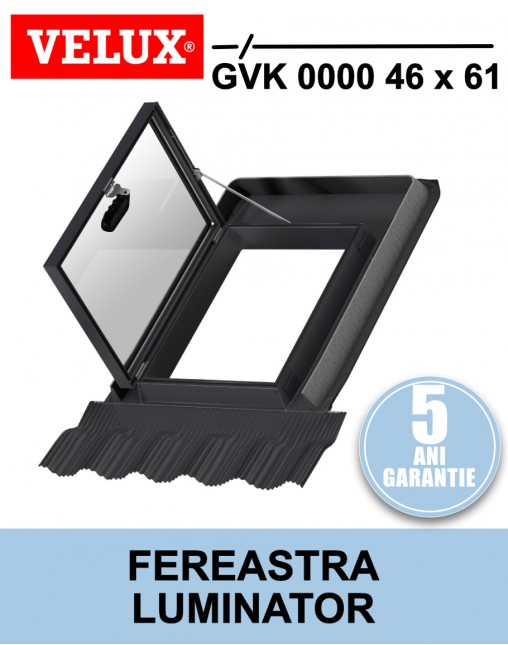 Fereastra luminator Velux pentru acces pe acoperis GVK 0000 46x61