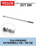 Tija telescopica VELUX ZCT 200, lungime reglabila 108-180 cm pentru ferestre de mansarda cu maner sus