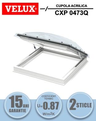 Fereastra acoperis terasa  VELUX CXP 0473Q acces acoperis, cu deschidere manuala, 2 sticle