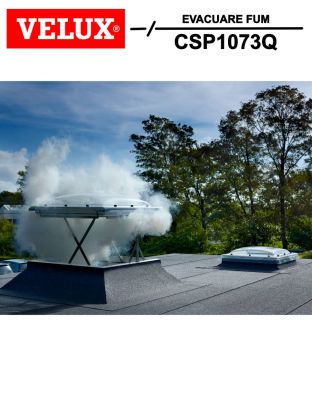 Fereastra terasa evacuare fum VELUX CSP 1073Q, 2 sticle