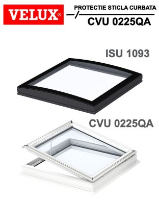 Fereastra electrica pentru acoperis terasa VELUX CVU 0225QA geam termopan cu 3 foi de sticla