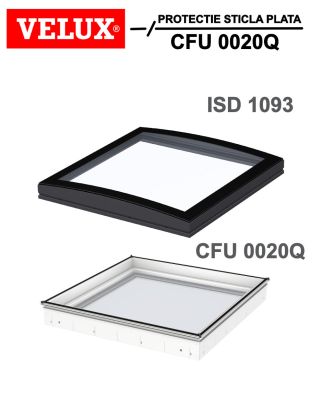 Fereastra acoperis terasa fixa VELUX CFU 0020Q cu 2 sticle