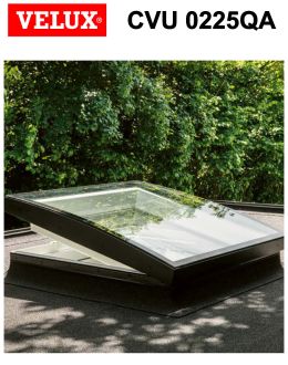 Fereastra electrica pentru acoperis terasa VELUX CVU 0225QA geam termopan cu 3 foi de sticla