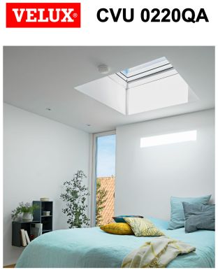Fereastra acoperis terasa cu actionare electrica VELUX CVU 0220QA geam termopan cu 2 foi de sticla