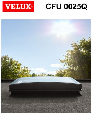 Fereastra acoperis terasa fixa VELUX CFU 0025Q geam termopan cu 3 foi de sticla