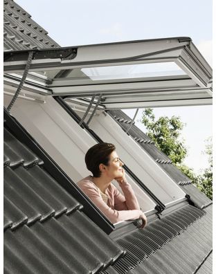 Fereastra mansarda VELUX GPU 006621, electrica, poliuretan, 3 sticle
