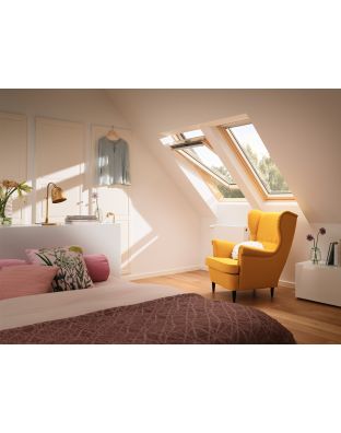 Fereastra mansarda VELUX GZL 1051 lemn pin, 2 sticle, maner sus