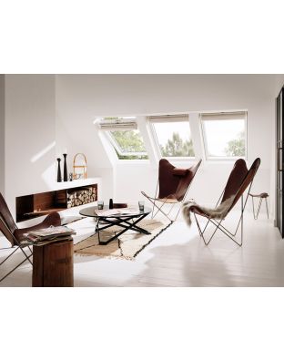 Fereastra mansarda VELUX GGU 0068, poliuretan, 3 sticle, maner sus