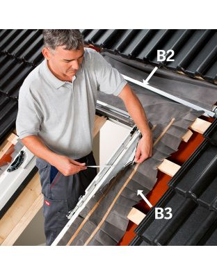 Folie hidroizolatoare si jgheab de drenaj VELUX BFX 1000