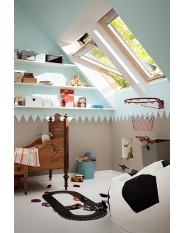 Fereastra mansarda Velux GLL 1061B, lemn, 3 sticle, maner jos