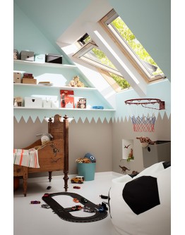 Fereastra mansarda Velux GLL 1061B, lemn, 3 sticle, maner jos