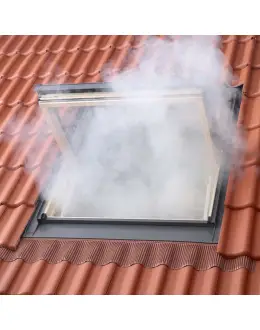 Fereastra mansarda VELUX GGL 307040, evacuare fum, lemn de pin, 2 sticle