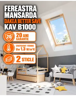 Fereastra mansarda DAKEA BETTER SAFE KAV B1000