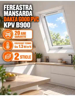 Fereastra mansarda DAKEA GOOD PVC KPV B900 