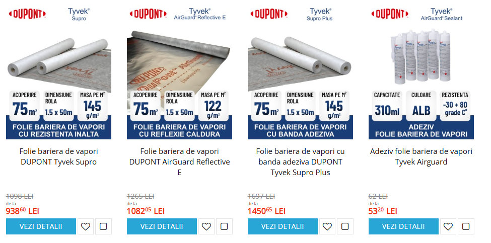 Folie bariera de vapori folie bariera de vapori