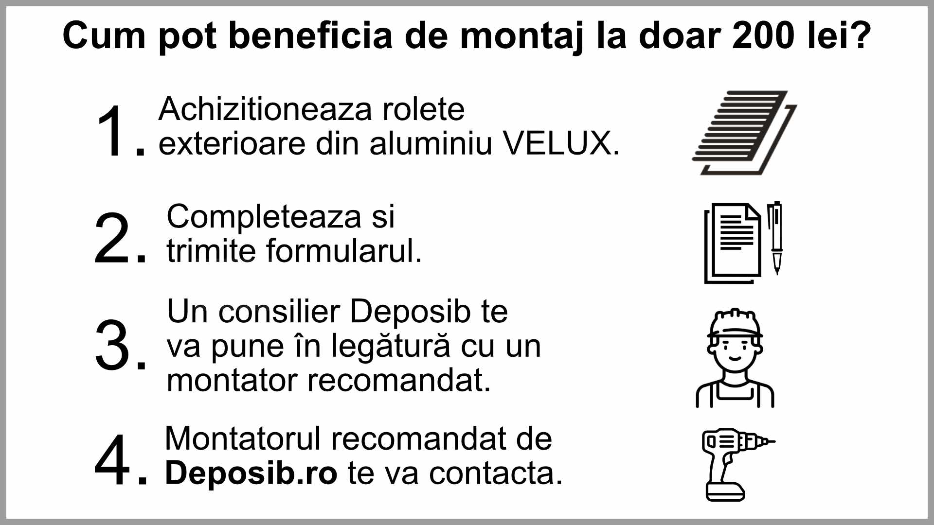 Cum beneficiezi de montaj la doar 200 lei ? roleta velux