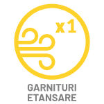Scara pod MINI 45 - numarul de garnituri de etansare Numar garnituri de etansare scara de pod MINI 45: o garnitura