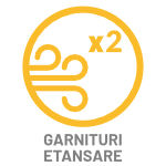 Scara pod DTM - numarul de garnituri de etansare Numar garnituri de etansare scara de pod DTM: doua garnituri