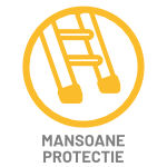 Scara pod DTM- mansoane protectie podea Scara pod DTM dotata cu mansoane protectie podea