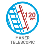 Scara pod ECO XL - maner telescopic de 120cm lungime Scara pod ECO XL cu maner telescopic de 120cm lungime