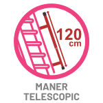 Scara pod TXL cu maner telescopic de 120cm lungime