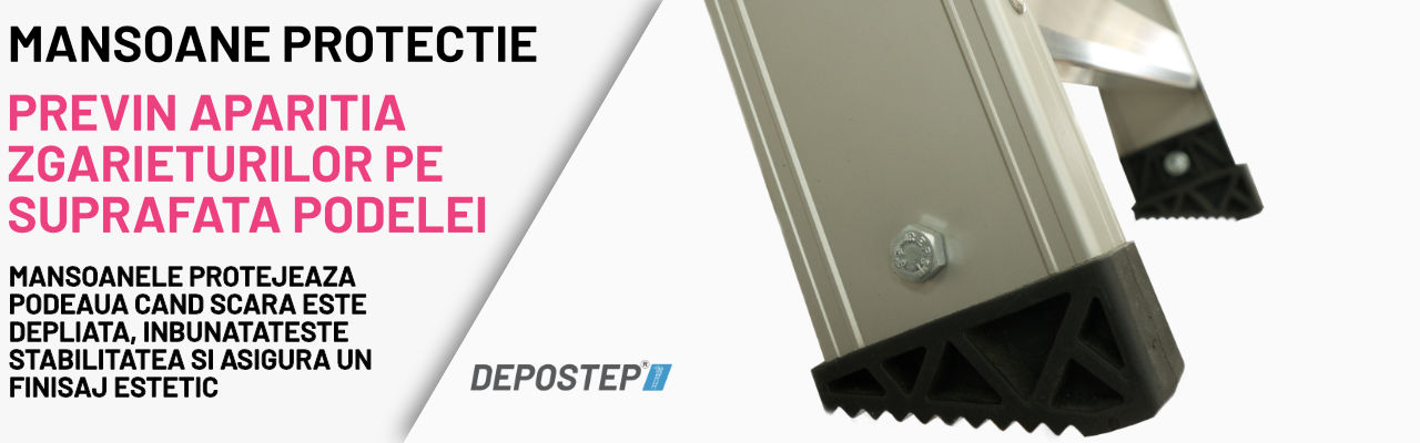 Scara pod aluminiu DEPOSTEP ALP - mansoane protectie podea scara pod