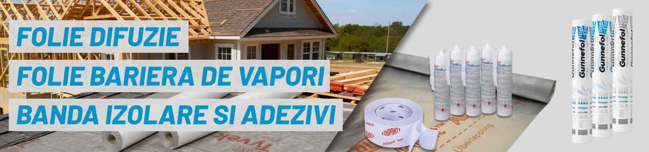 Folie anticondens si bariera de vapori montate in straturile unui acoperis termoizolat