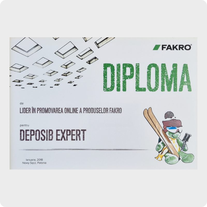 Lider in promovarea online a produselor Fakro - Deposib Expert