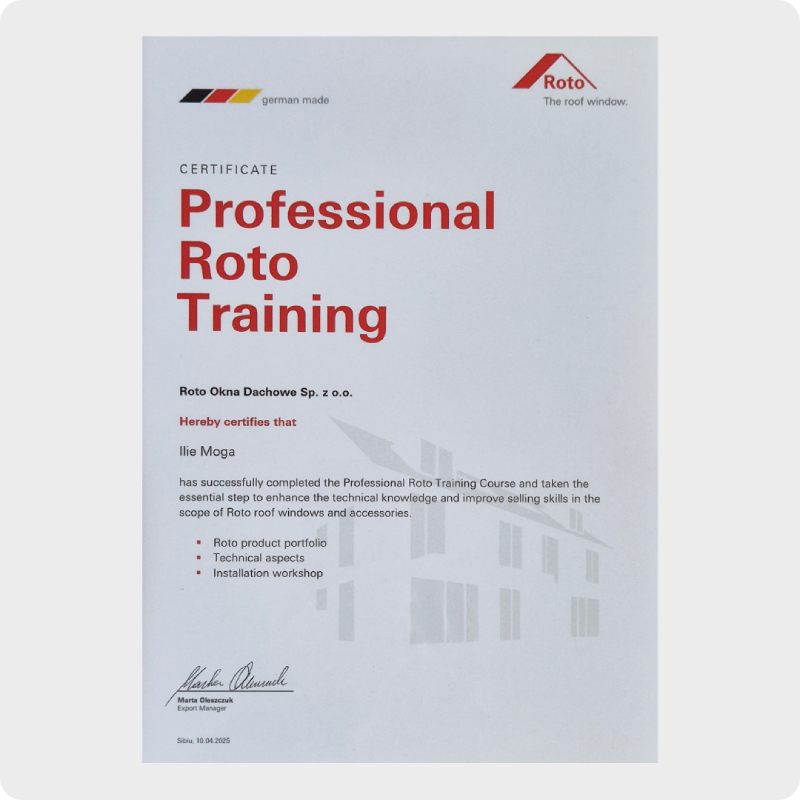 Diploma Professional Roto Training